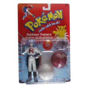 Pokemon Trainers with Poke Ball and Battle Disc James & Arbok Team Rocket. Hasbro 1999