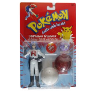 Pokemon Trainers with Poke Ball and Battle Disc James & Koffing Team Rocket. Hasbro 1999