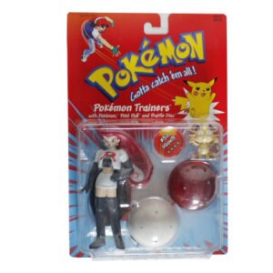 Pokemon Trainers with Poke Ball and Battle Disc Jessie & Meowth Team Rocket. Hasbro 1999
