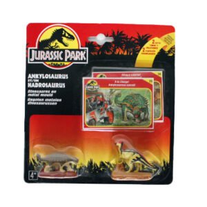 Jurassic Park Die Cast Ankylosaurus & Hadrosaurus, Kenner 1993