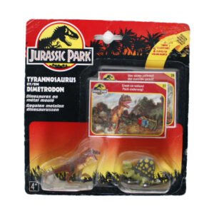 Jurassic Park Die Cast Tyrannosaurus Rex & Dimetrodon, Kenner 1993