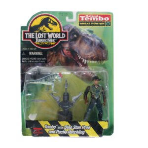 The Lost World Jurassic Park Roland Tembo With Dino Stun Prod and Pacho Hatchling, Kenner 1996