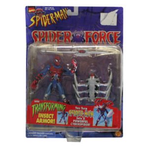 Marvel Spider-Man Spider Force With Transforming Insect Armor, Toy Biz