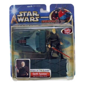 Star Wars Attack Of The Clones Darth Tyranus With Force Flipping Attack, Hasbro 2002