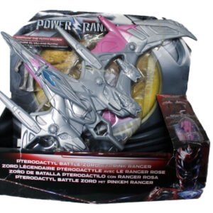 Power Rangers Pterodactyl Battle Zord with Pink Ranger Bandai