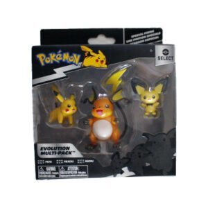 Pokemon Evolution Multi-Pack Pichu, Pikachu & Raichu, Jazwares 2023