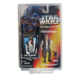 Star Wars Power Of The Force Luke Skywalker in protector case, Kenner 1996