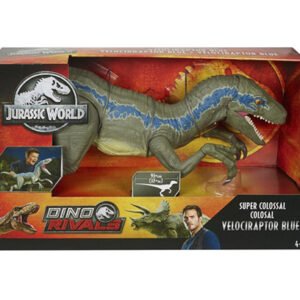 Jurassic World Super Colossal Velociraptor Blue