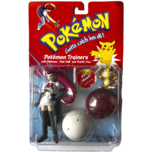Pokemon Trainers with Poke Ball and Battle Disc Jessie & Meowth Team Rocket. Hasbro 1999