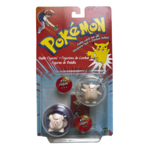 Pokemon Battle Figures With Pokeball And Battle Discs Clefairy & Clefable, Hasbro 1999