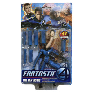 Fantastic Four Mr. Fantastic With Snap-On Bendy Attachments, Toy Biz 2005