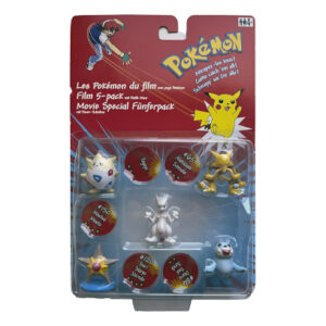 Pokemon Movie 5 Pack Mewtwo, Staryu, Togepi, Alakazam & Seel, Hasbro 1999
