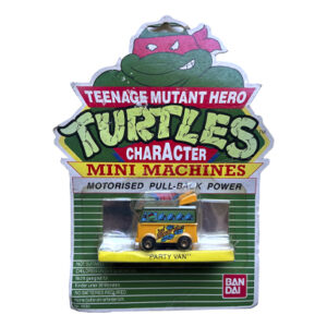 Teenage Mutant Ninja Turtles Character Mini Machines Motorised Pull-Back Power Party Van, Bandai 1988