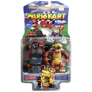 Video Game Superstars Mario Kart Nintendo 64 Bowser, Toy Biz 1999