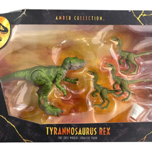 Jurassic Park Amber Collection Young Tyrannosaurus Rex & Compsognathus (Jurassic Park The Lost World), Mattel 2019