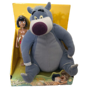 Disney Jungle Book Mowgli Figure & Baloo Plush, Hasbro 2002