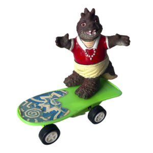 Dinosaur on Skateboard (Disney TV Show Fran Sinclair Dinosaurs Bootleg / Knockoff Los Figuur), 90s