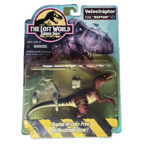 The Lost World Jurassic Park Velociraptor, Raptor Breaks Free Of Restraint Gear, Kenner 1996