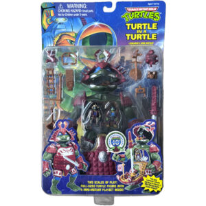 Teenage Mutant Ninja Turtles Turtle In A Turtle Leonardo's Mini-Mutant Battle Castle Playset, Playmates 1995