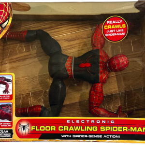Spider-Man 2 Electronic Floor Crawling Spider-Man with Spider-Sense Action, Toy Biz 2004