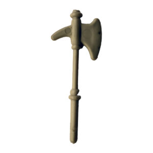 Masters Of The Universe (MOTU) Castle Grayskull Battle Axe (lichtbruin / beide variant), Mattel 1982