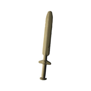 Masters Of The Universe (MOTU) Castle Grayskull Sword (bruine / beige variant), Mattel 1982