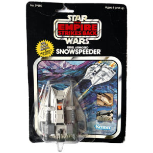 Star Wars The Empire Strikes Back Die-Cast Metal + High-Impact Plastic Rebel Armored Snowspeeder, Kenner 1980. ESB11C N blue-back / Hong Kong (no-letter variant)